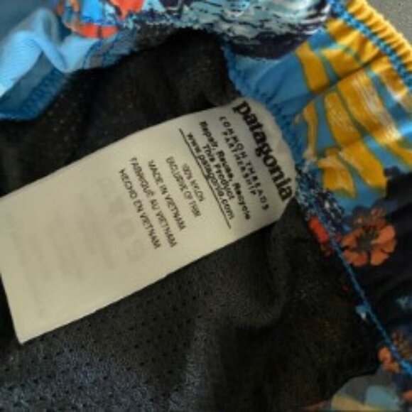 Patagonia Barely Baggie Blue Floral Shorts Large - Picture 4 of 5